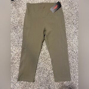 The Gym People Olive Green Leggings- NWT